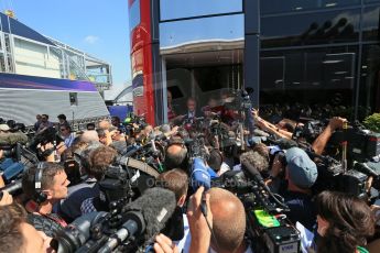 World © Octane Photographic Ltd. Saturday 6th September 2014, Italian GP, Monza - Italy. - Formula 1 Paddock. Scuderia Ferrari – Luca Cordero di Montezemolo. Digital Ref: 1101LB1D5995