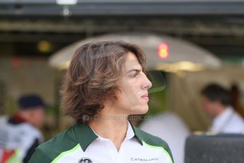 World © Octane Photographic Ltd. Sunday 7th September 2014, Italian GP, Monza - Italy. - Formula 1 Pitlane. Caterham F1 Team CT05 – Roberto Merhi.  Digital Ref: 1109CB7D0615