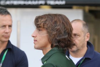 World © Octane Photographic Ltd. Sunday 7th September 2014, Italian GP, Monza - Italy. - Formula 1 Pitlane. Caterham F1 Team CT05 – Roberto Merhi.  Digital Ref: 1109CB7D0619