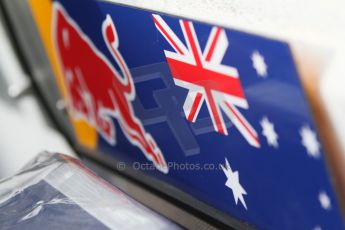 World © Octane Photographic Ltd. Sunday 7th September 2014, Italian GP, Monza - Italy. - Formula 1 Pitlane. Infiniti Red Bull Racing RB10 – Daniel Ricciardo pit board. Digital Ref: 1109CB7D0694