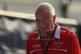 World © Octane Photographic Ltd. Sunday 7th September 2014, Italian GP, Monza - Italy. - Formula 1 Paddock. Marussia F1 Team - John Booth. Digital Ref: 1109LB1D6827