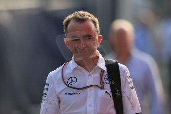 World © Octane Photographic Ltd. Sunday 7th September 2014, Italian GP, Monza - Italy. - Formula 1 Paddock. Mercedes AMG Petronas – Paddy Lowe. Digital Ref: 1109LB1D6833