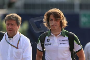 World © Octane Photographic Ltd. Sunday 7th September 2014, Italian GP, Monza - Italy. - Formula 1 Paddock. Caterham F1 Team CT05 – Roberto Merhi.  Digital Ref: 1109LB1D6887