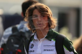 World © Octane Photographic Ltd. Sunday 7th September 2014, Italian GP, Monza - Italy. - Formula 1 Paddock. Caterham F1 Team CT05 – Roberto Merhi.  Digital Ref: 1109LB1D6893