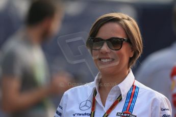 World © Octane Photographic Ltd. Sunday 7th September 2014, Italian GP, Monza - Italy. - Formula 1 Paddock. Williams Martini Racing - Claire Williams. Digital Ref: 1109LB1D6952