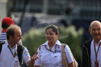 World © Octane Photographic Ltd. Sunday 7th September 2014, Italian GP, Monza - Italy. - Formula 1 Paddock. Sauber - Monisha Kaltenborn. Digital Ref: 1109LB1D6961