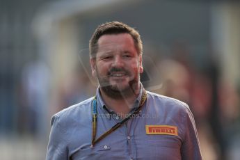 World © Octane Photographic Ltd. Sunday 7th September 2014, Italian GP, Monza - Italy. Formula 1 Paddock. Pirelli's Paul Hembery. Digital Ref: 1109LB1D6972