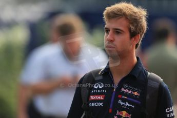 World © Octane Photographic Ltd. Sunday 7th September 2014, Italian GP, Monza - Italy. Formula 1 Paddock. Infiniti Red Bull Racing RB10 reserve - Antonio Felix da Costa. Digital Ref: 1109LB1D6990