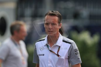 World © Octane Photographic Ltd. Sunday 7th September 2014, Italian GP, Monza - Italy. - Formula 1 Paddock. McLaren Mercedes - Sam Michael. Digital Ref: 1109LB1D7035