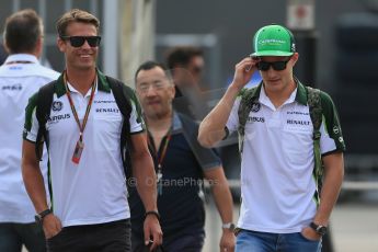 World © Octane Photographic Ltd. Sunday 7th September 2014, Italian GP, Monza - Italy. - Formula 1 Paddock. Caterham F1 Team CT05 – Marcus Ericsson. Digital Ref: 1109LB1D7046