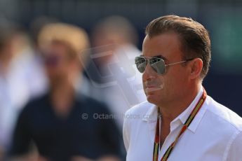 World © Octane Photographic Ltd. Sunday 7th September 2014, Italian GP, Monza - Italy. - Formula 1 Paddock. Jean Alesi. Digital Ref: 1109LB1D7208