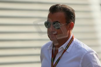 World © Octane Photographic Ltd. Sunday 7th September 2014, Italian GP, Monza - Italy. - Formula 1 Paddock. Jean Alesi. Digital Ref: 1109LB1D7215