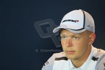 World © Octane Photographic Ltd. Thursday 4th September 2014, Italian GP, Autodromo di Monza. - Formula 1 Driver Press Conference. McLaren Mercedes MP4/29 – Kevin Magnussen. Digital Ref: 1092LB1D2664