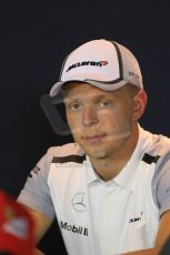 World © Octane Photographic Ltd. Thursday 4th September 2014, Italian GP, Autodromo di Monza. - Formula 1 Driver Press Conference. McLaren Mercedes MP4/29 – Kevin Magnussen. Digital Ref: 1092LB1D2723