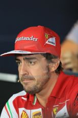 World © Octane Photographic Ltd. Thursday 4th September 2014, Italian GP, Autodromo di Monza. - Formula 1 Driver Press Conference. Scuderia Ferrari F14T - Fernando Alonso. Digital Ref: 1092LB1D2733