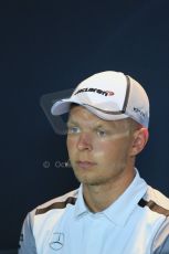 World © Octane Photographic Ltd. Thursday 4th September 2014, Italian GP, Autodromo di Monza. - Formula 1 Driver Press Conference. McLaren Mercedes MP4/29 – Kevin Magnussen. Digital Ref: 1092LB1D2756