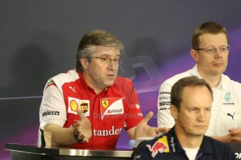 World © Octane Photographic Ltd. Friday 3rd October 2014, Japanese Grand Prix - Suzuka. - Formula 1 Drivers’ Press conference. Scuderia Ferrari Chassis Technical Director – Pat Fry. Digital Ref: