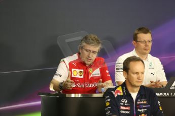 World © Octane Photographic Ltd. Friday 3rd October 2014, Japanese Grand Prix - Suzuka. - Formula 1 Drivers’ Press conference. Scuderia Ferrari Chassis Technical Director – Pat Fry. Digital Ref: