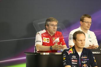 World © Octane Photographic Ltd. Friday 3rd October 2014, Japanese Grand Prix - Suzuka. - Formula 1 Drivers’ Press conference. Scuderia Ferrari Chassis Technical Director – Pat Fry. Digital Ref: