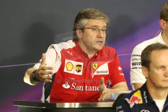 World © Octane Photographic Ltd. Friday 3rd October 2014, Japanese Grand Prix - Suzuka. - Formula 1 Drivers’ Press conference. Scuderia Ferrari Chassis Technical Director – Pat Fry. Digital Ref: