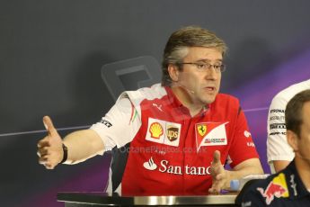 World © Octane Photographic Ltd. Friday 3rd October 2014, Japanese Grand Prix - Suzuka. - Formula 1 Drivers’ Press conference. Scuderia Ferrari Chassis Technical Director – Pat Fry. Digital Ref: