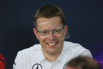 World © Octane Photographic Ltd. Friday 3rd October 2014, Japanese Grand Prix - Suzuka. - Formula 1 Drivers’ Press conference. Mercedes AMG High Performance Powertrains Managing Director – Andy Cowell. Digital Ref: