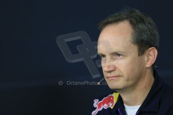 World © Octane Photographic Ltd. Friday 3rd October 2014, Japanese Grand Prix - Suzuka. - Formula 1 Drivers’ Press conference. Infiniti Red Bull Racing Head of Car Engineering - Paul Monaghan. Digital Ref :