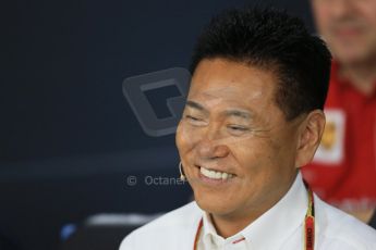 World © Octane Photographic Ltd. Friday 3rd October 2014, Japanese Grand Prix - Suzuka. Formula 1 Drivers’ Press conference. Honda Head of Motorsport - Yasuhisa Arai. Digital Ref: