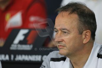 World © Octane Photographic Ltd. Friday 3rd October 2014, Japanese Grand Prix - Suzuka. - Formula 1 Drivers’ Press conference. McLaren Mercedes Chief Operating Officer (COO) – Jonathan Neale. Digital Ref: