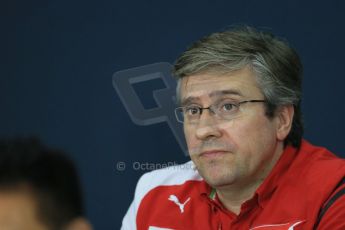 World © Octane Photographic Ltd. Friday 3rd October 2014, Japanese Grand Prix - Suzuka. - Formula 1 Drivers’ Press conference. Scuderia Ferrari Chassis Technical Director – Pat Fry. Digital Ref: