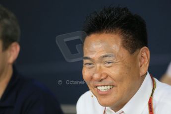 World © Octane Photographic Ltd. Friday 3rd October 2014, Japanese Grand Prix - Suzuka. Formula 1 Drivers’ Press conference. Honda Head of Motorsport - Yasuhisa Arai. Digital Ref: