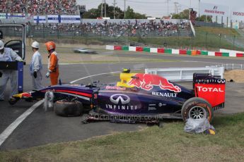 World © Octane Photographic Ltd. Friday 3rd October 2014, Japanese Grand Prix - Suzuka. - Formula 1 Practice 2. Infiniti Red Bull Racing RB10 – Daniel Ricciardo. Digital Ref: