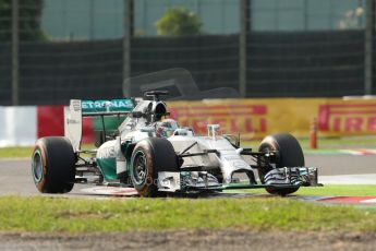 World © Octane Photographic Ltd. Friday 3rd October 2014, Japanese Grand Prix - Suzuka. - Formula 1 Practice 2. Mercedes AMG Petronas F1 W05 Hybrid – Lewis Hamilton. Digital Ref: