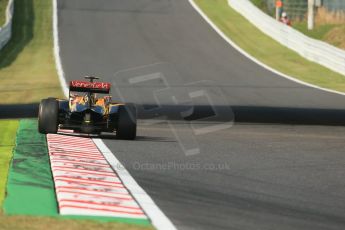 World © Octane Photographic Ltd. Friday 3rd October 2014, Japanese Grand Prix - Suzuka. - Formula 1 Practice 2. Lotus F1 Team E22 – Pastor Maldonado. Digital Ref: