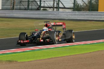 World © Octane Photographic Ltd. Friday 3rd October 2014, Japanese Grand Prix - Suzuka. - Formula 1 Practice 2. Lotus F1 Team E22 - Romain Grosjean. Digital Ref: