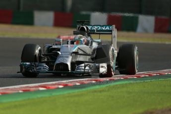 World © Octane Photographic Ltd. Friday 3rd October 2014, Japanese Grand Prix - Suzuka. - Formula 1 Practice 2. Mercedes AMG Petronas F1 W05 Hybrid – Lewis Hamilton. Digital Ref: