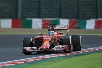 World © Octane Photographic Ltd. Friday 3rd October 2014, Japanese Grand Prix - Suzuka. - Formula 1 Practice 2. Scuderia Ferrari F14T - Fernando Alonso. Digital Ref: