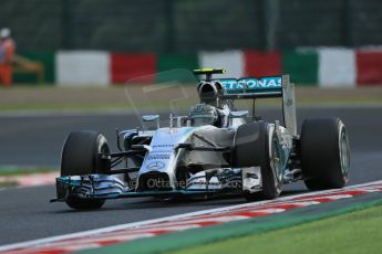 World © Octane Photographic Ltd. Friday 3rd October 2014, Japanese Grand Prix - Suzuka. - Formula 1 Practice 2. Mercedes AMG Petronas F1 W05 Hybrid - Nico Rosberg. Digital Ref: