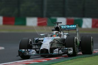 World © Octane Photographic Ltd. Friday 3rd October 2014, Japanese Grand Prix - Suzuka. - Formula 1 Practice 2. Mercedes AMG Petronas F1 W05 Hybrid – Lewis Hamilton. Digital Ref: