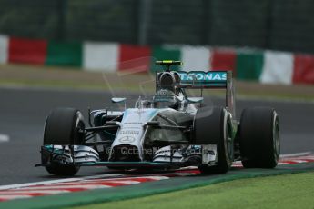 World © Octane Photographic Ltd. Friday 3rd October 2014, Japanese Grand Prix - Suzuka. - Formula 1 Practice 2. Mercedes AMG Petronas F1 W05 Hybrid - Nico Rosberg. Digital Ref: