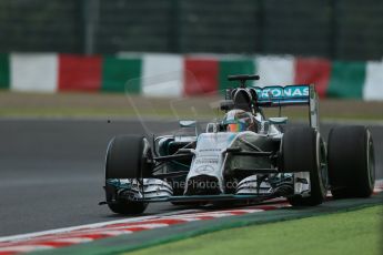 World © Octane Photographic Ltd. Friday 3rd October 2014, Japanese Grand Prix - Suzuka. - Formula 1 Practice 2. Mercedes AMG Petronas F1 W05 Hybrid – Lewis Hamilton. Digital Ref: