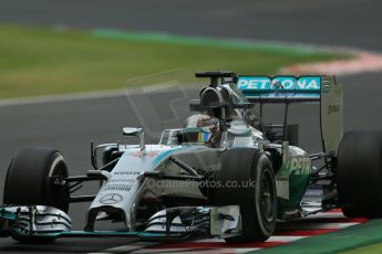 World © Octane Photographic Ltd. Friday 3rd October 2014, Japanese Grand Prix - Suzuka. - Formula 1 Practice 2. Mercedes AMG Petronas F1 W05 Hybrid – Lewis Hamilton. Digital Ref: