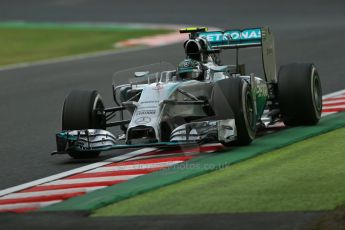 World © Octane Photographic Ltd. Friday 3rd October 2014, Japanese Grand Prix - Suzuka. - Formula 1 Practice 2. Mercedes AMG Petronas F1 W05 Hybrid - Nico Rosberg. Digital Ref: