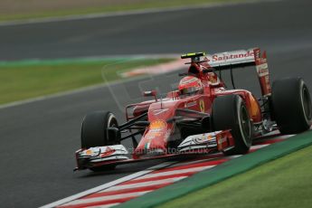 World © Octane Photographic Ltd. Friday 3rd October 2014, Japanese Grand Prix - Suzuka. - Formula 1 Practice 2. Scuderia Ferrari F14T – Kimi Raikkonen. Digital Ref: