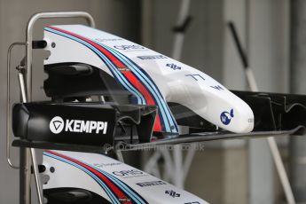 World © Octane Photographic Ltd. Saturday 4th October 2014, Japanese Grand Prix - Suzuka. - Formula 1 Practice 3. Williams Martini Racing FW36 nose. Digital Ref: