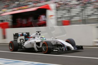 World © Octane Photographic Ltd. Saturday 4th October 2014, Japanese Grand Prix - Suzuka. - Formula 1 Practice 3. Williams Martini Racing FW36 – Felipe Massa. Digital Ref: