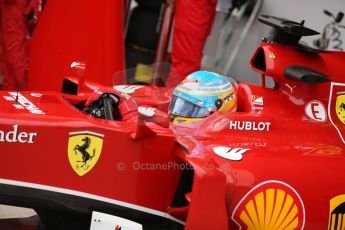 World © Octane Photographic Ltd. Saturday 4th October 2014, Japanese Grand Prix - Suzuka. - Formula 1 Practice 3. Scuderia Ferrari F14T - Fernando Alonso. Digital Ref: