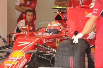 World © Octane Photographic Ltd. Saturday 4th October 2014, Japanese Grand Prix - Suzuka. - Formula 1 Practice 3. Scuderia Ferrari F14T – Kimi Raikkonen. Digital Ref: