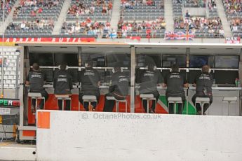 World © Octane Photographic Ltd. Saturday 4th October 2014, Japanese Grand Prix - Suzuka. - Formula 1 Practice 3. Sahara Force India pitwall. Digital Ref :
