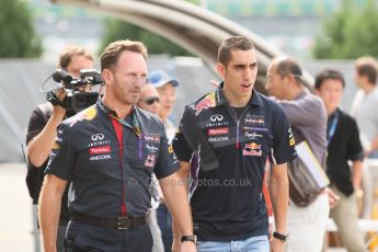 World © Octane Photographic Ltd. Saturday 4th October 2014, Japanese Grand Prix - Suzuka. Formula 1 Practice 3. Infiniti Red Bull Racing - Christian Horner. Digital Ref: